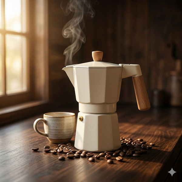 Cafetera Moka Italiana 6 Tazas – Acero Inoxidable
